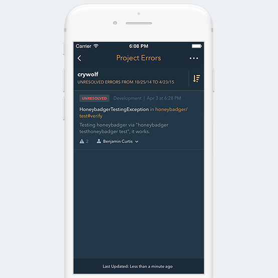 Honeybadger iOS and Android