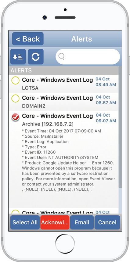 PA Server Monitor